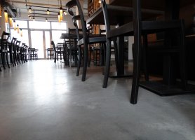 Ресторан. Бетонный, стильный пол Baufloor Ultima